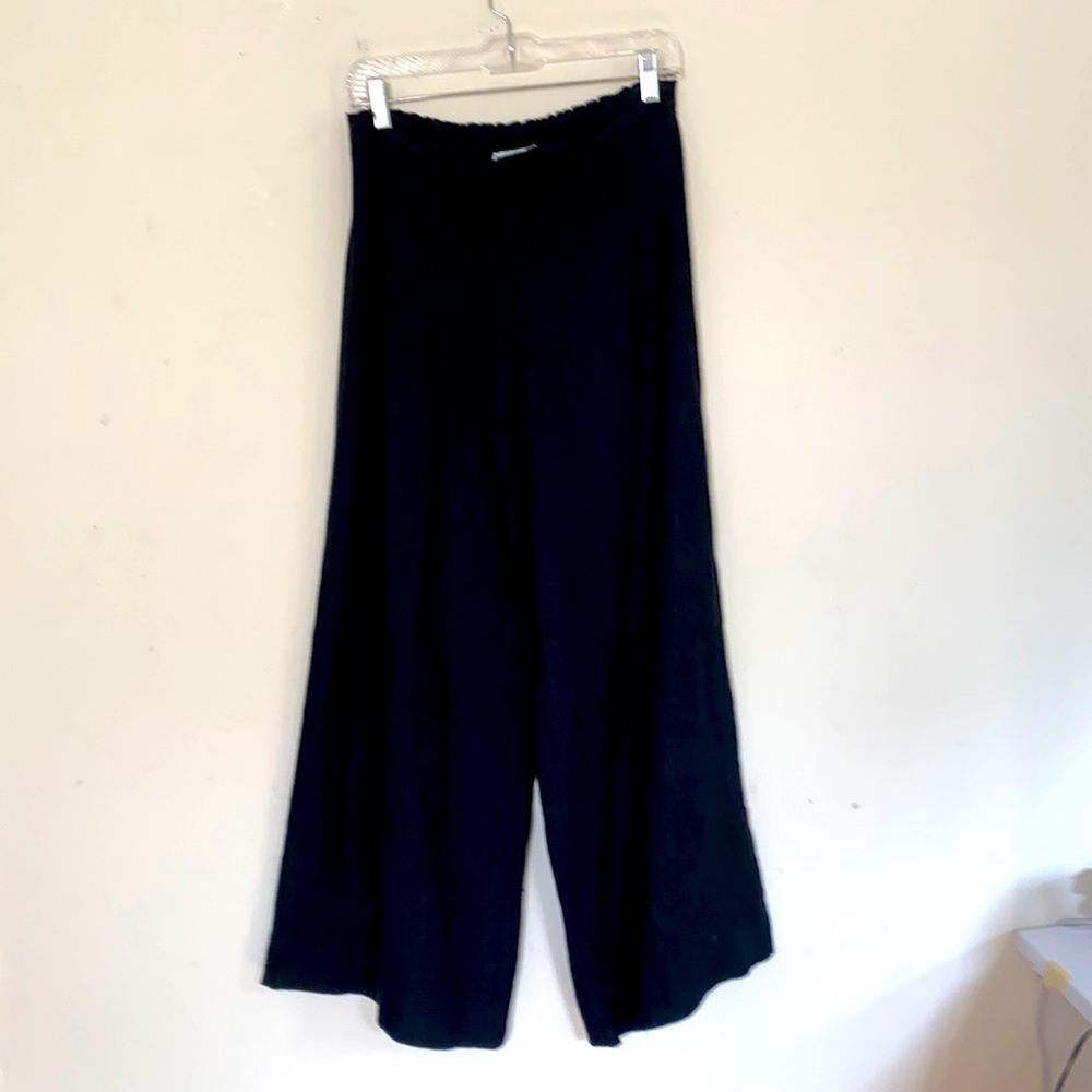 Bryn Walker Wide Leg Linen Pants Black Small